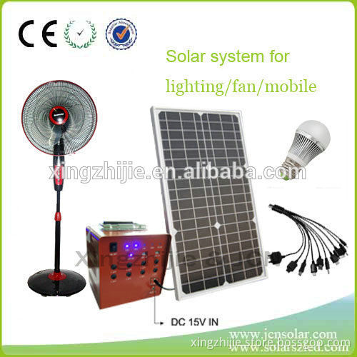 factory price 50W small home solar system for charging mobile phone, solar generator for home and outdoor with CE FCC ISO9001